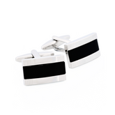 Cudworth Black Rhodium Rectangle Cufflinks